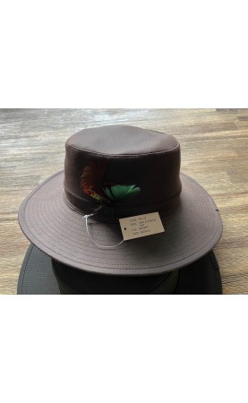Wax outback hat/hoed, Bruin